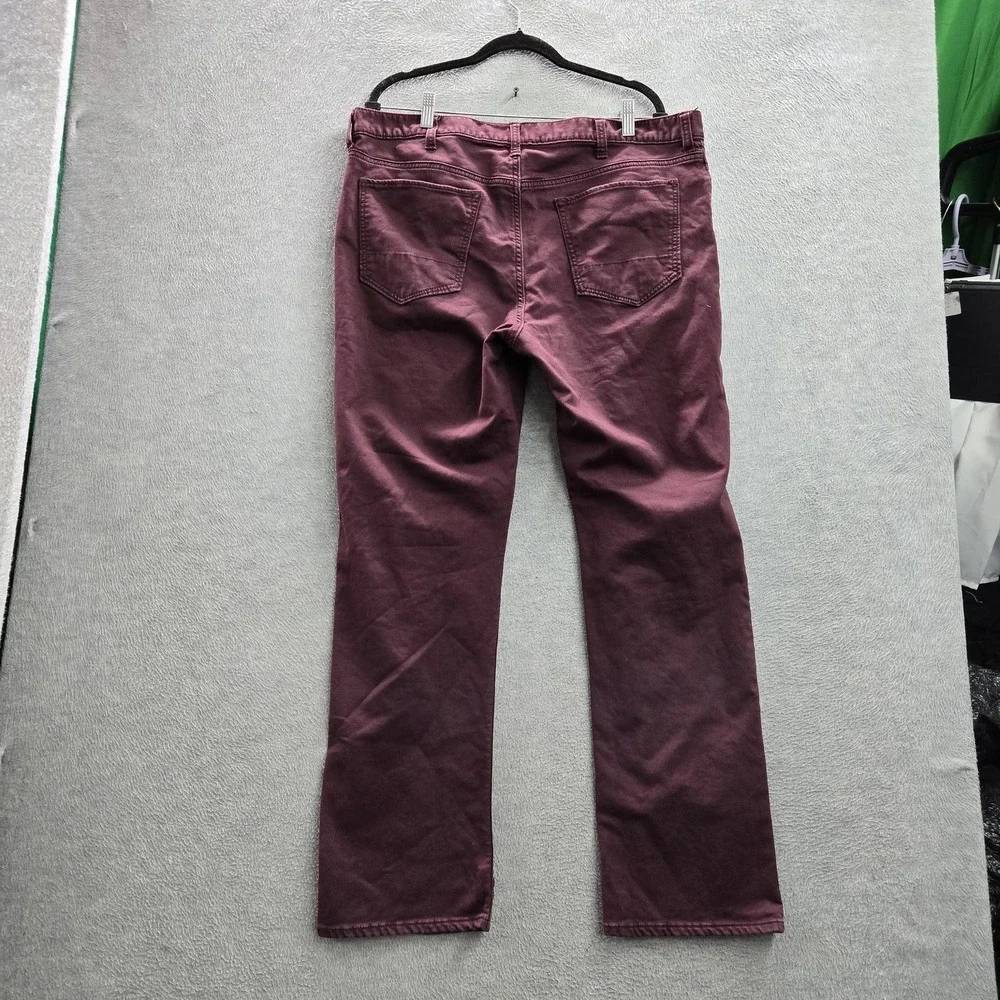 Banana Republic Men Jeans 38X32 Burgundy Denim Travel Jean‎ Slim 31